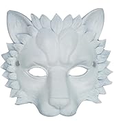NUOBESTY Lion Mask Animal Half Mask Novelty Halloween Masquerade Cosplay Costume Prop for Hallowe...