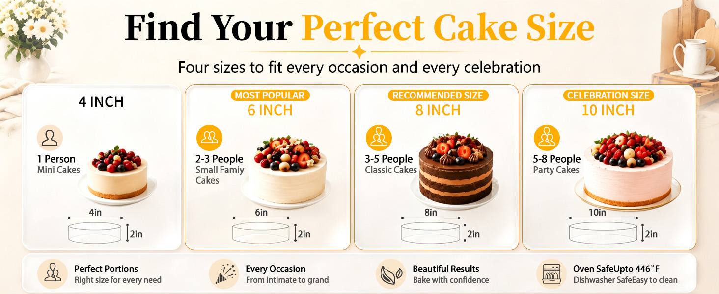 6 inch cake pans