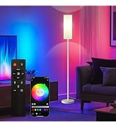 Qaubauyt Smart LED Floor Lamp with APP Control & RGB Colors - Dimmable Standing Lamp for Living R...