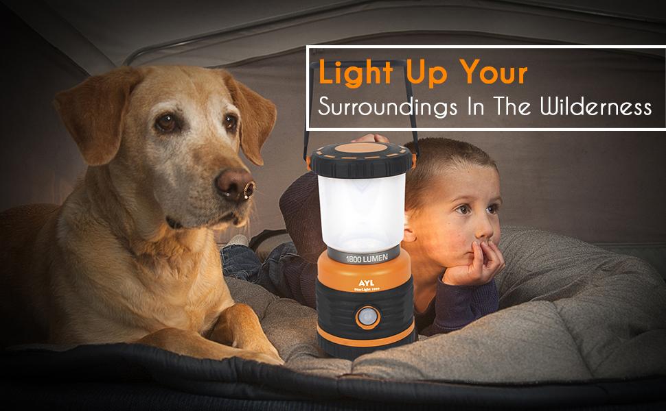 LED camping lantern is easy to use