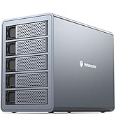 Yottamaster 5 Bay Hard Drive Enclosure Daisy Chain, 10Gbps Type-C External HDD SSD Storage Enclos...