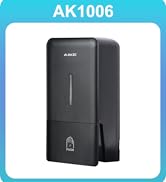 AIKE Wall Mount Liquid Soap Dispenser for Commercial Bathroom 27oz Large Capacity Manual Push Pum...