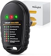 Nilight 30 AMP RV Circuit Tester 125V/3750W RV Circuit Analyzer Plug with LED Indicator Light 30 ...