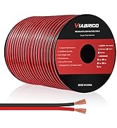 VIABRICO 16 Gauge Wire, 16AWG Automotive Wire Electrical Wire 100FT 2 Conductor Red Black 12V/24V...