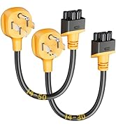 MECMO NEMA 14-30 and 14-50 Adapter for Tesla Gen 2 Mobile Charger, 14-30P & 14-50P Smart Adapter ...
