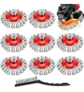 SBGGRL 9 Pack Wire Wheel Brush for Angle Grinder, Wire Wheels Attachment for 4-1/2" Angle Grinder...