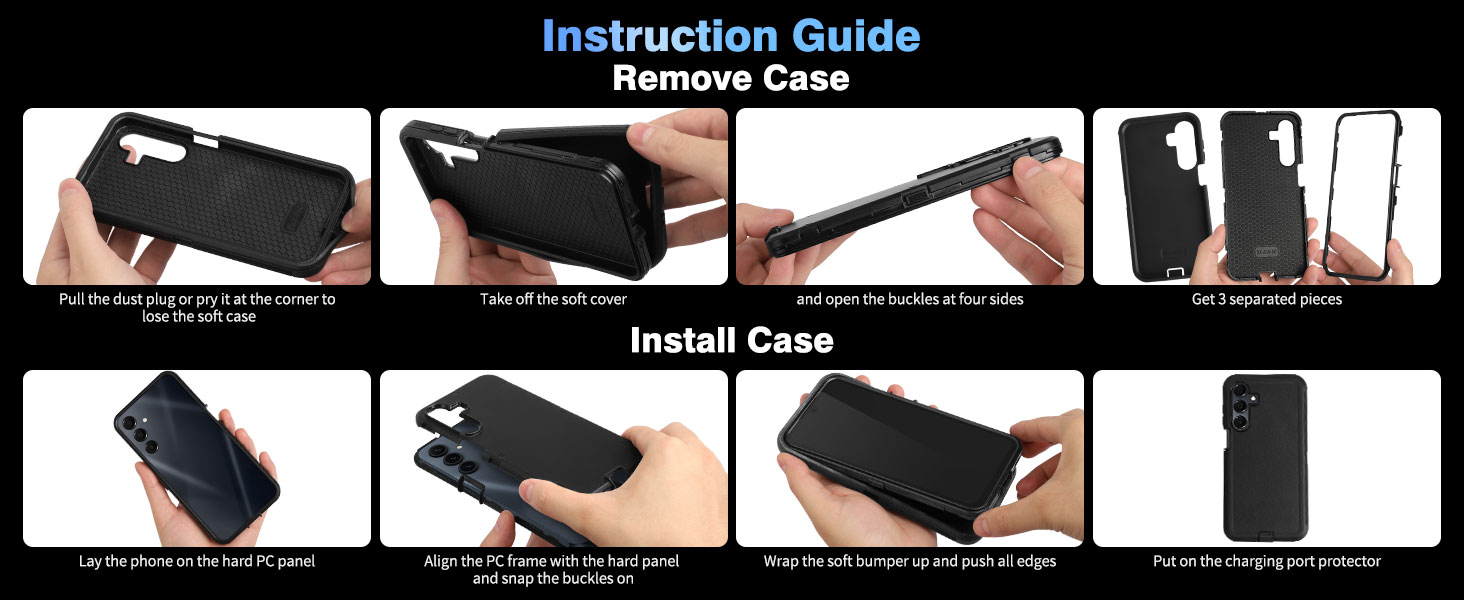 samsung galaxy a16 case heavy duty drop impact resistant