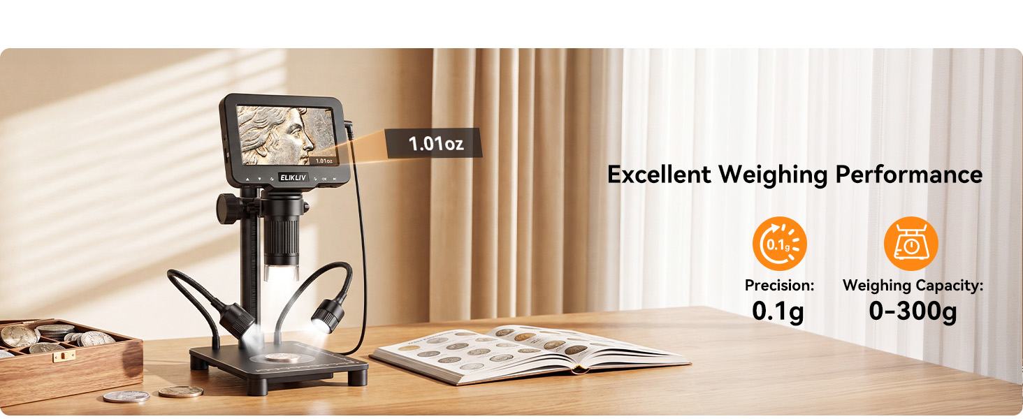 Elikliv Microscope with Weighing Scale