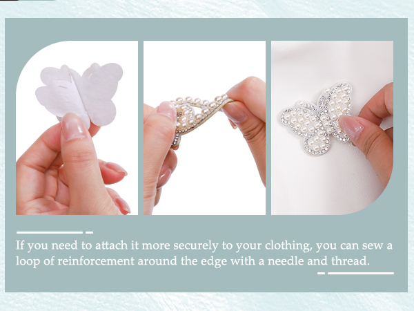 Self Adhesive Pearl Letter Patches