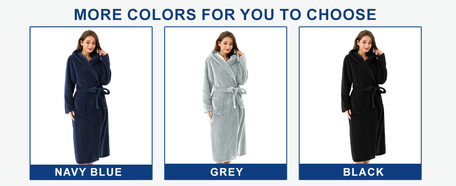 Polar fleece bathrobe