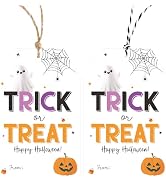 Alynta Halloween Tags with String - Happy Halloween Paper Gift Tags Trick or Treat Tag Pumpkin Gh...