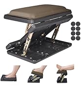 Leermart Foot Rest for Under Desk at Work 4-Level Height Adjustable, Lengthen Ergonomic Foldable ...