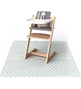 Tiny Twinkle Splat Mat for Under High Chair or Table | 51" x 51" Waterproof & Mess-Proof High Cha...