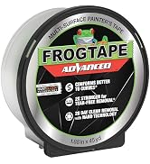 FrogTape Advanced Painters Tape, 2 Inch Wide (1.88-Inch x 45-Yard) Multi-Surface Tape with PAINTB...