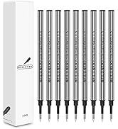 0.5mm Replaceable Refills Compatible for BEILUNER Luxury Wooden Ballpoint Pen Writing Set, Black ...