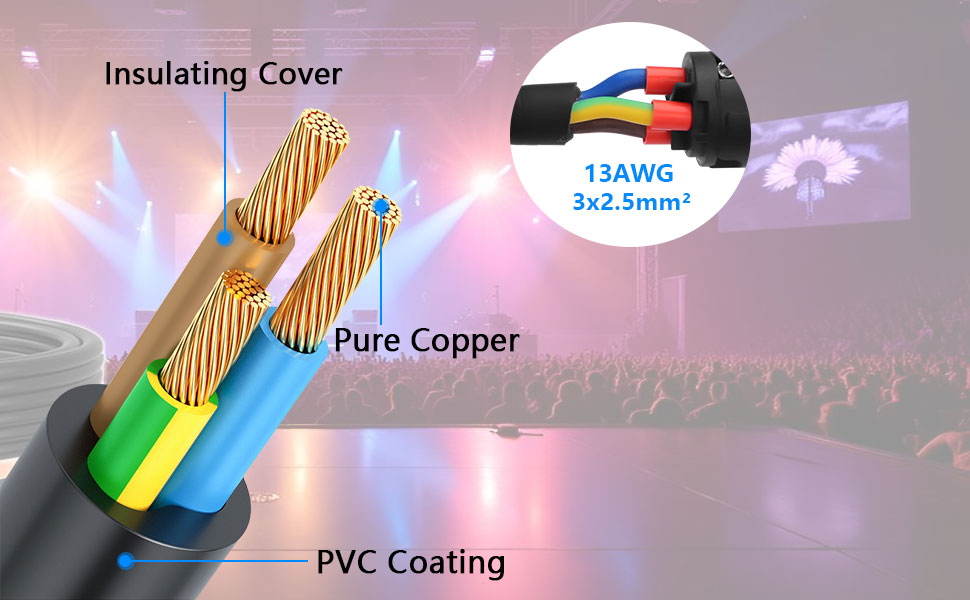 3 prong power cord