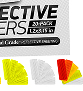 reflective stickers 3m tape mailbox reflectors for helmet vinyl hard hat sticker car decal strips