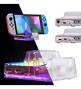 eXtremeRate AiryDocky DIY Kit LED Version Replacement Shell Case Compatible with Nintendo Switch ...