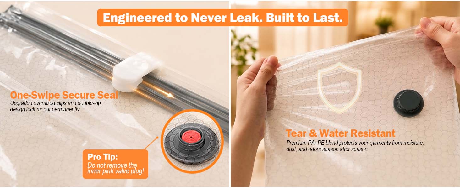 Portable Vacuum Storage Bags with Wireless Electric Pump