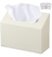 Hand Towels Box Cover Holder,PU Leather Hand Towel Case Compatible with Kleenex Disposable Paper ...