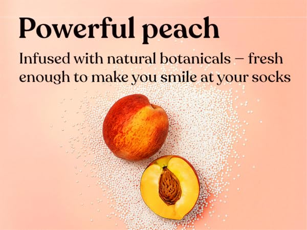 Peach scent booster with natural botanicals
