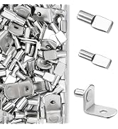 128Pcs Shelf Pegs Kit, Upgraded Shelf Pins, 5mm and 1/4 inch Cabinet Shelf Support Pegs, Universa...