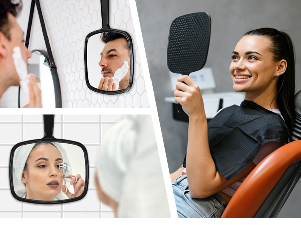 handheld mirror with handle