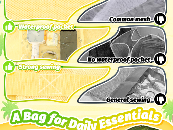 mesh beach bag