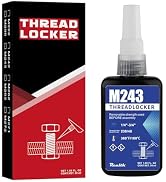 Threadlocker M243 Medium Strength Gap Sealants 50ml Bottle Blue for Sealing Metal Bolts Nuts and ...