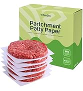 Waxed Butcher Paper Sheets | Hamburger Patty, | 1000 Non-Stick Wax Paper Squares Per Set (4.75x5)