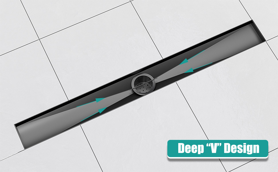 BARONAGE 24-Inch Linear Shower Drain