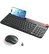 CHESONA Bluetooth Keyboard and Mouse Wireless, Multi-Device Rechargeable Keyboard and Mouse Combo...