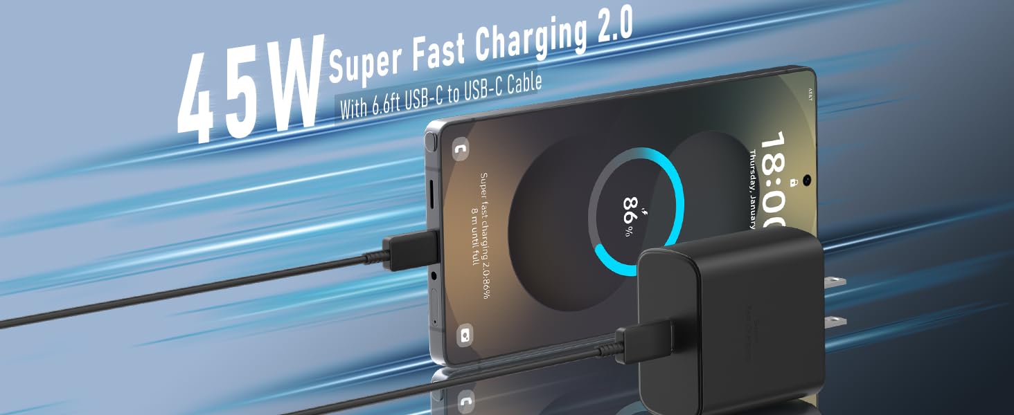 Samsung galaxy s25 ultra fast charger type c charger fast charging 10ft samsung phone charger