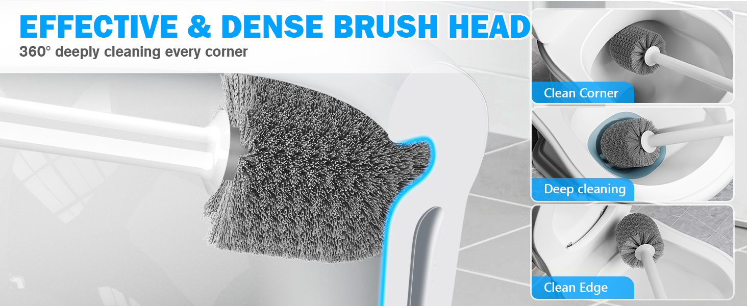 Toilet plunger and brush set