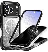 Hekodonk for iPhone 17 Pro Max Case, Compatible with Magsafe [Built-in Tempered Glass Screen Prot...