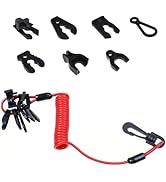 Eratus 1 Set Powerboat Quick Shutdown Rope, 3.07 "-46.85" Stretchable Emergency Flameout Pull Rop...