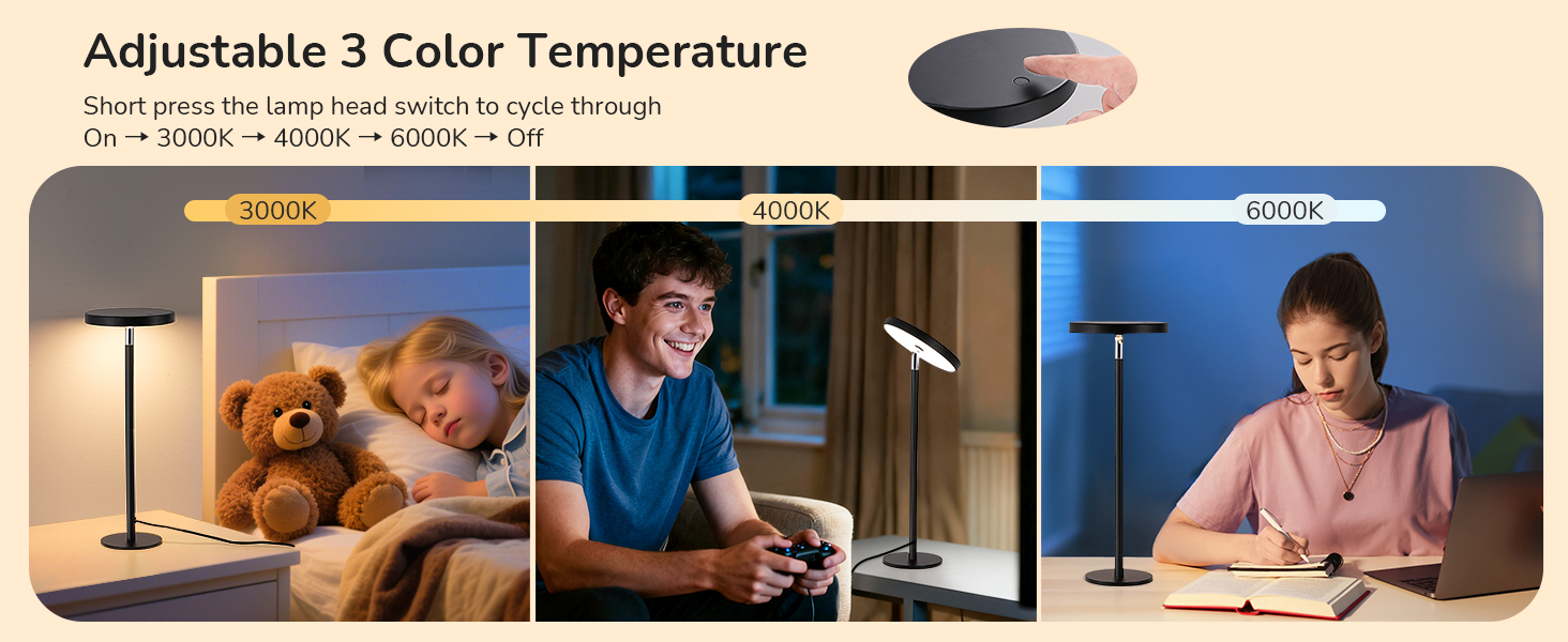 Adjustable 3 Color Temperature