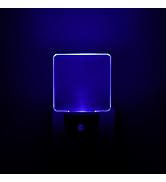 KINUR Blue Night Light,2 Pack LED Night Lights Plug into Wall with Dusk to Dawn sensors, Plug in ...