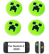 Thumb Grips Caps for Nintendo Switch 2 (2025), 4 Pcs Silicone Switch 2 Joystick Caps Soft Joy Con...