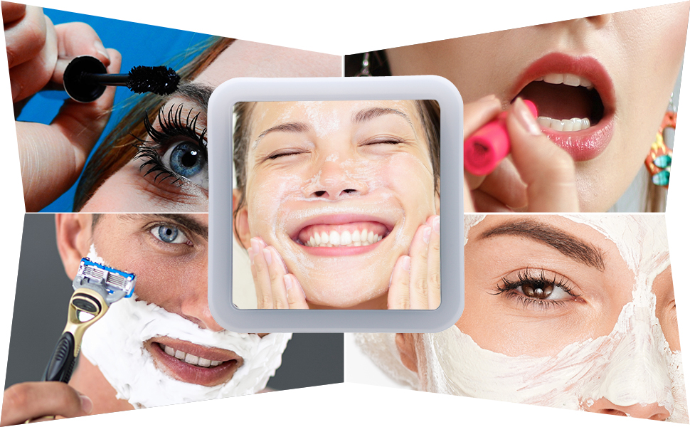 LED Makeup Shaving Magnifying Mirror