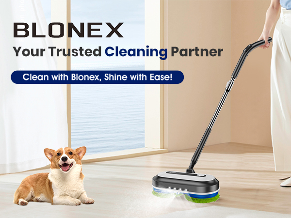 cordless electric mop spin mop floor cleaner with water sprayer LED headlights easy to operate