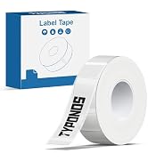 TYPONOS P21 Label Maker Tape Black on Clear 14x40mm (0.55"x1.57"), Adapted NELKO P21 Label Printe...