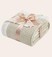BEDELITE Chenille Waffle Throw Blanket