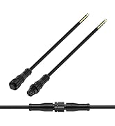 BTF-LIGHTING 5 Pin Electrical Metal nut Connector 24AWG IP68 Male Female Connector 7.87in/20cm Ex...
