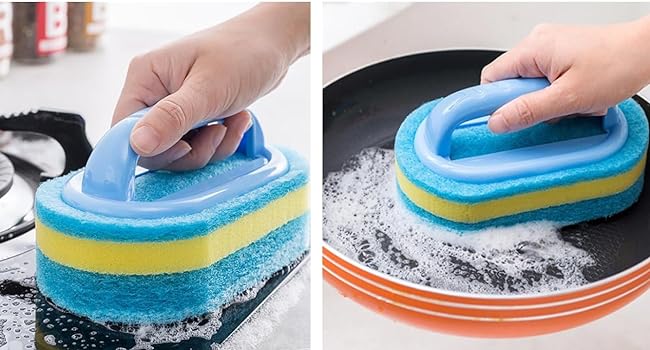 Cleaning Brush Bathroom Kitchen Bathtub Toilet Cleaner Sponge Brush Shower Tiles Cleaning Product