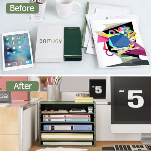 bamboo paper organizer
