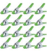 SWANLAKE 16-Piece 6 inch Spring Clamp, Heavy Duty Metal Spring Clamps, Backdrop Clips, 2.4 inch J...