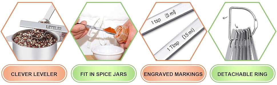 measuring cups and spoons