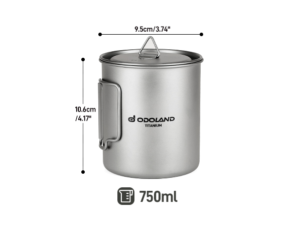 Titanium Pot with Camping Stove