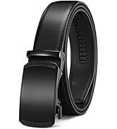 CHAOREN Leather Ratchet Belt for men 1 3/8" for Dress Pants - Micro Adjustable Belt Fit Everywhere